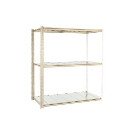 Global Equipment High Capacity Add-On Rack 72x48x963 Levels Steel Deck 1000lb Per Level Tan 716843